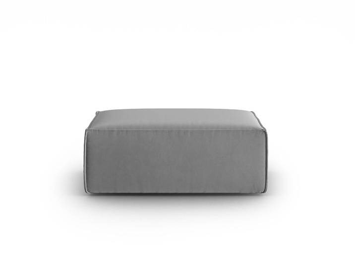 Cosmopolitan Design Pouf Mackey Samt Grau Samt 100x40x69 cm NADUVI von naduvi