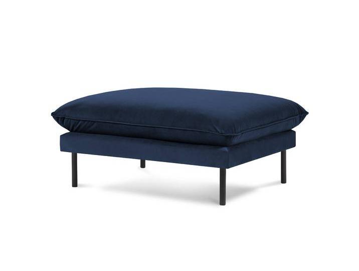 Cosmopolitan Design Pouf Vienna Samt Blau Samt 100x43x80 cm NADUVI von naduvi