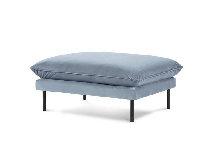 Cosmopolitan Design Pouf Vienna Samt Blau Samt 100x43x80 cm NADUVI von naduvi