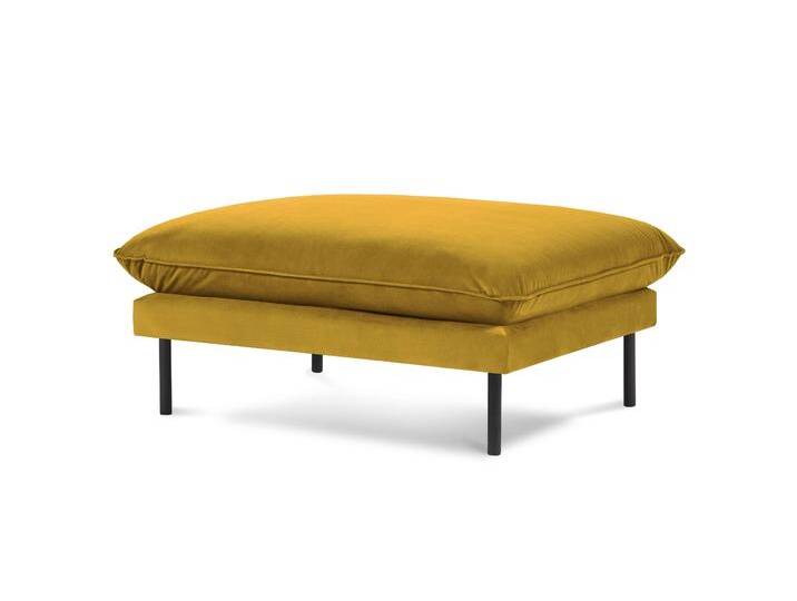 Cosmopolitan Design Pouf Vienna Samt Gelb Samt 100x43x80 cm NADUVI von naduvi