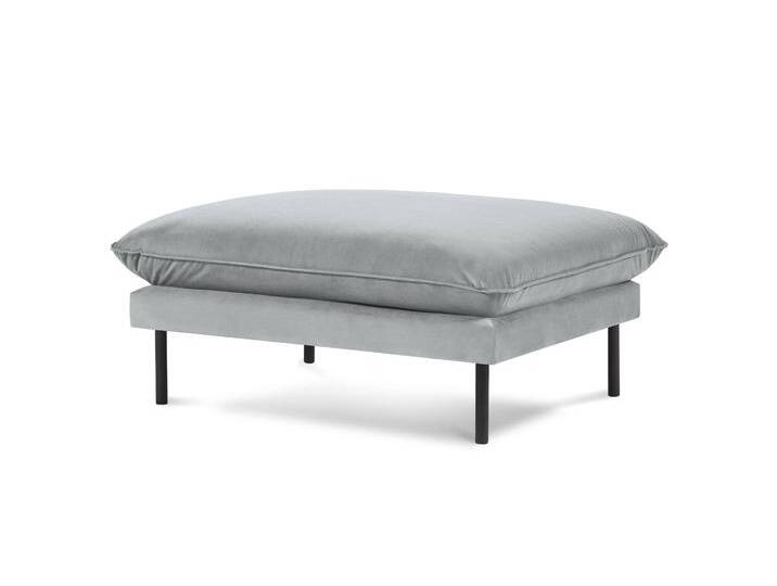Cosmopolitan Design Pouf Vienna Samt Grau Samt 100x43x80 cm NADUVI von naduvi