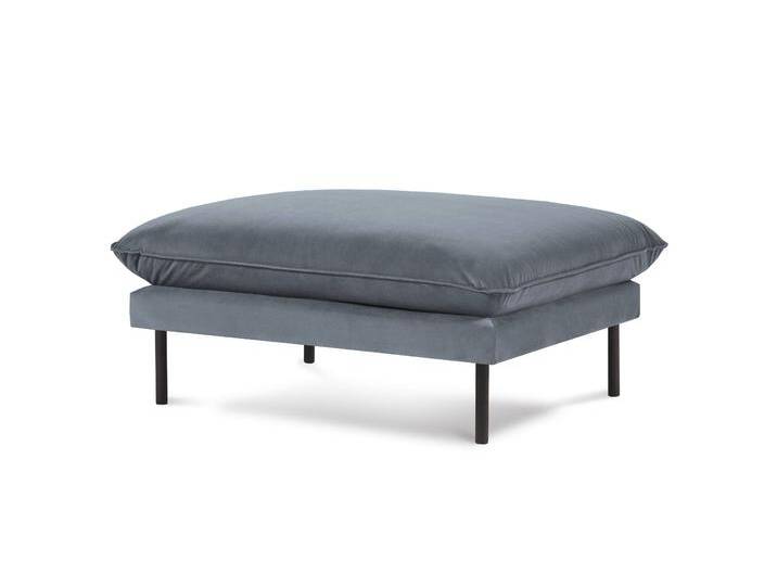 Cosmopolitan Design Pouf Vienna Samt Grau Samt 100x43x80 cm NADUVI von naduvi