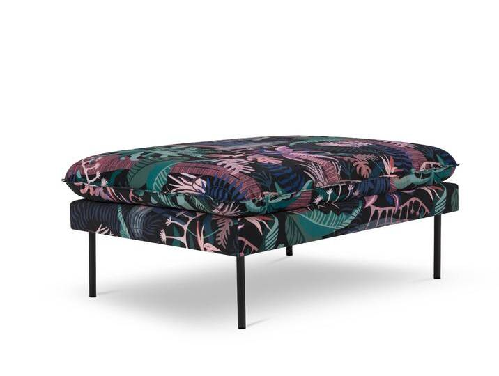 Cosmopolitan Design Pouf Vienna Samt Mehrfarbig Samt 100x43x80 cm NADUVI von naduvi