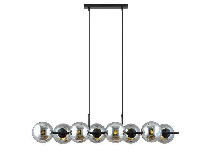 Cozyhouse Hängelampe Rory 8-flammig Schwarz Stahl 115x29x110 cm NADUVI von naduvi