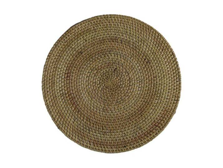 HSM Collection Set mit 4 runden Tischsets Tim Natürlich Rattan 40x40x2 cm NADUVI von naduvi