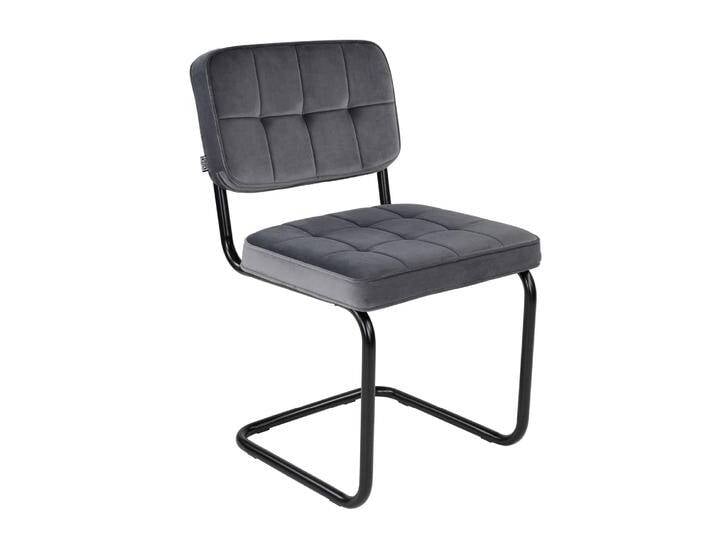 Kick Collection Kick Esszimmerstuhl Ivy Samt grau Samt 49x84x58 cm NADUVI von naduvi