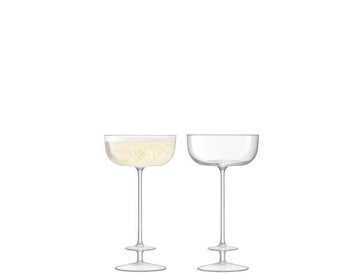 L.S.A. Set mit 2 Champagnergläsern Theater durchsichtig Glas 9.8x9.8x18.3 cm NADUVI von naduvi