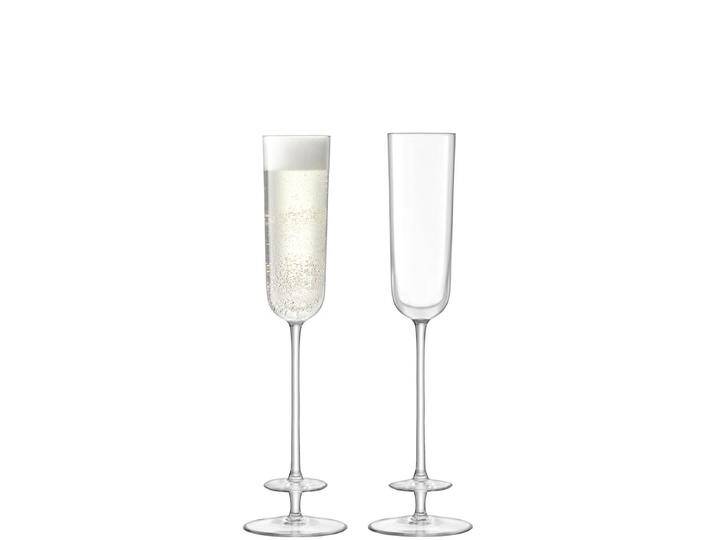 L.S.A. Set mit 2 Champagnergläsern Theatre Flute durchsichtig Glas 7x7x26.1 cm NADUVI von naduvi