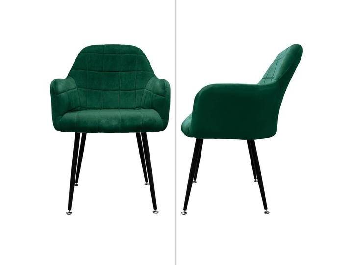 ML-Design 6er-Set Esszimmerstühle Apollo grün Mikrofaser 45x83x47 cm NADUVI von naduvi