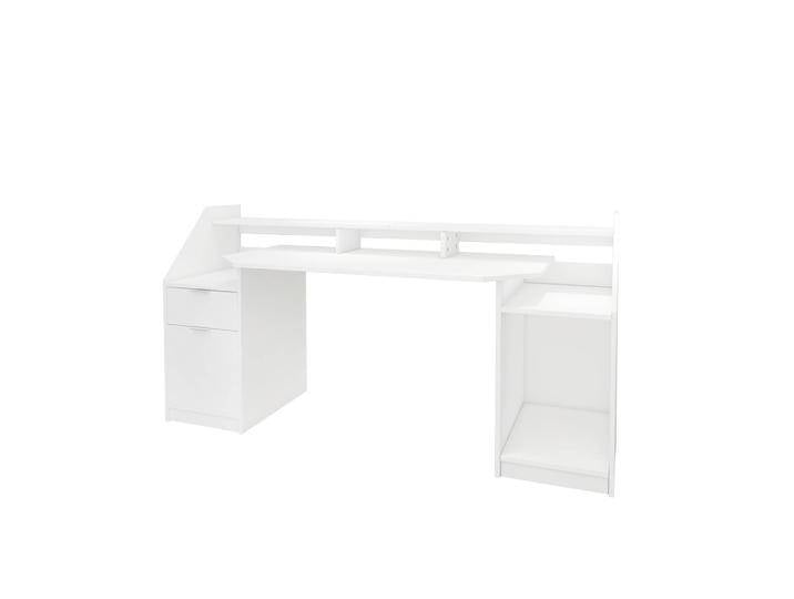 ML-Design Schreibtisch Skylar Weiß MDF 179.8x65x90 cm NADUVI von naduvi