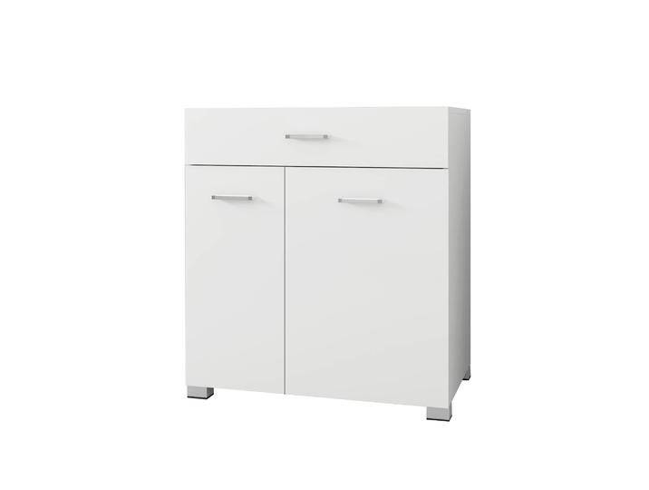 ML-Design Wäscheschrank Petra Weiß Spanplatte 75x78x45 cm NADUVI von naduvi