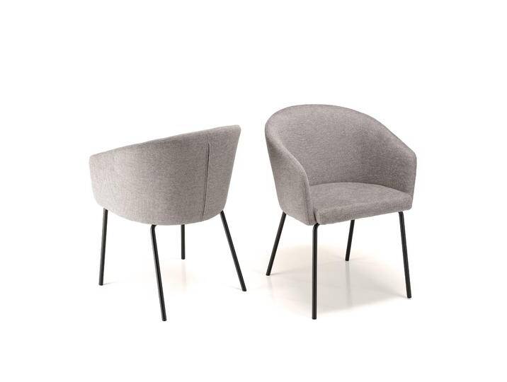 Macabane 2er-Set Esszimmerstühle Maoi grau Polyester 58x79x59 cm NADUVI Macabane 2er-Set Esszimmerstühle Maoi grau Polyester 58x79x59 cm NADUVI von naduvi