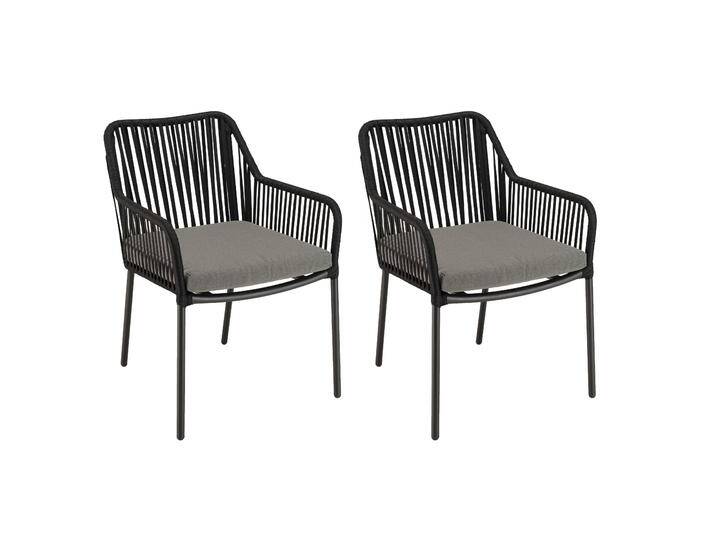 Macabane 2er-Set Gartenstühle Malou grau Plastik 55x81x62 cm NADUVI Macabane 2er-Set Gartenstühle Malou grau Plastik 55x81x62 cm NADUVI von naduvi