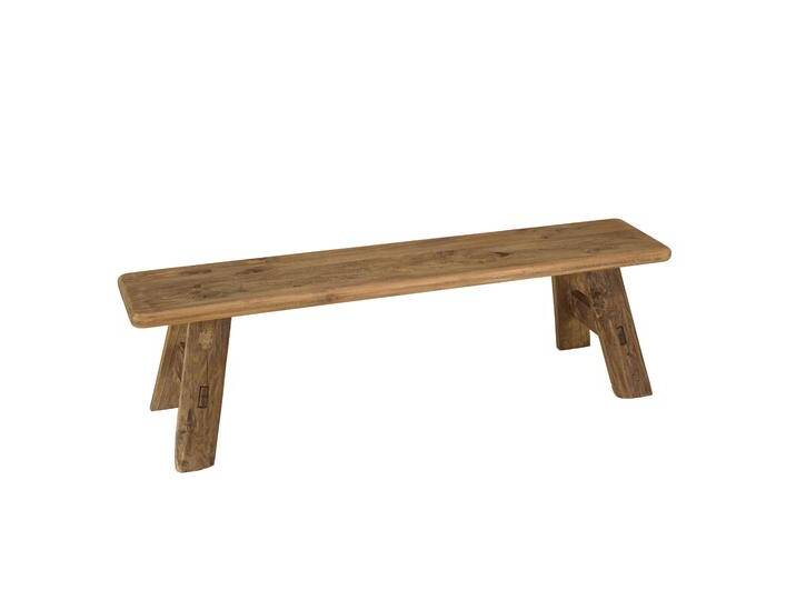 Macabane Esszimmerbank Sandy naturel Holz 140x40x30 cm NADUVI von naduvi