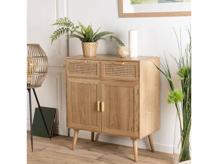 Macabane Sideboard Eliott naturel Spanplatte 75x86x38 cm NADUVI von naduvi