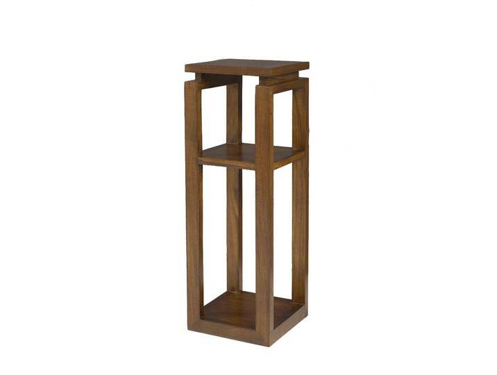 Macabane Standregal Mindi naturel Holz 30x30x89.5 cm NADUVI von naduvi