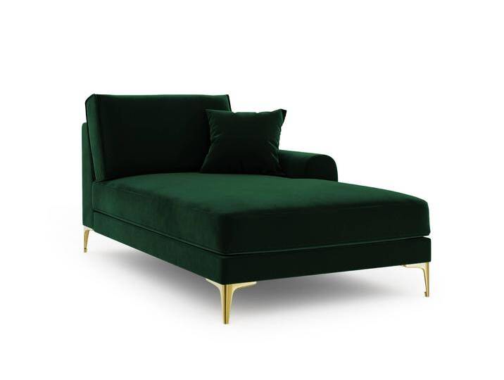 Mazzini Sofas Chaiselongue Madara rechts Samt Grün Samt 102x90x182 cm NADUVI von naduvi