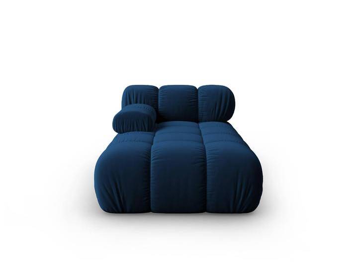 Milo-Casa Modulare Chaiselongue Tropea links Samt Blau Samt 97x70x157 cm NADUVI von naduvi