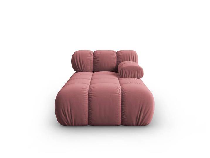 Milo-Casa Modulare Chaiselongue Tropea rechts Samt Rosa Samt 97x70x157 cm NADUVI von naduvi