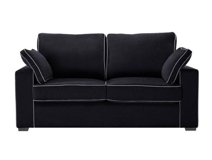 NADUVI Collection 2-Sitzer Schlafsofa Serena Schwarz Baumwolle 168x98x92 cm NADUVI von naduvi