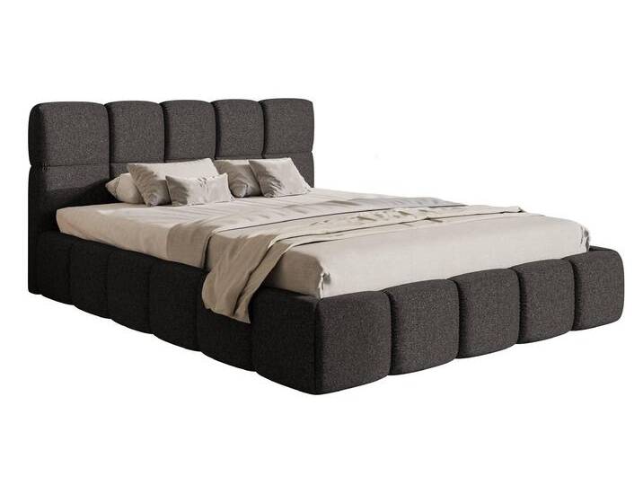 NADUVI Collection Bettgestell Chloe 140 x 200 cm Grau Polyester 218x160x96 cm NADUVI von naduvi