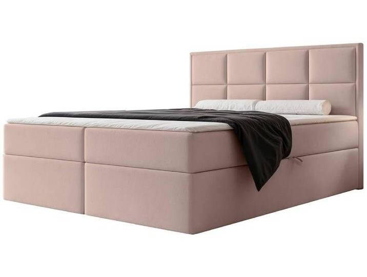 NADUVI Collection Boxspringbett Antonia Samt mit Stauraum 180x200 Rosa Samt 180x110x210 cm NADUVI NADUVI Collection Boxspringbett Antonia Samt mit Stauraum 180x200 Rosa Samt 180x110x210 cm NADUVI von naduvi