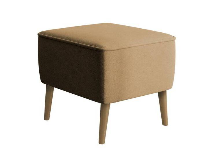 NADUVI Collection Fußhocker Verdiro Samt Gelb Samt 45x43x45 cm NADUVI von naduvi