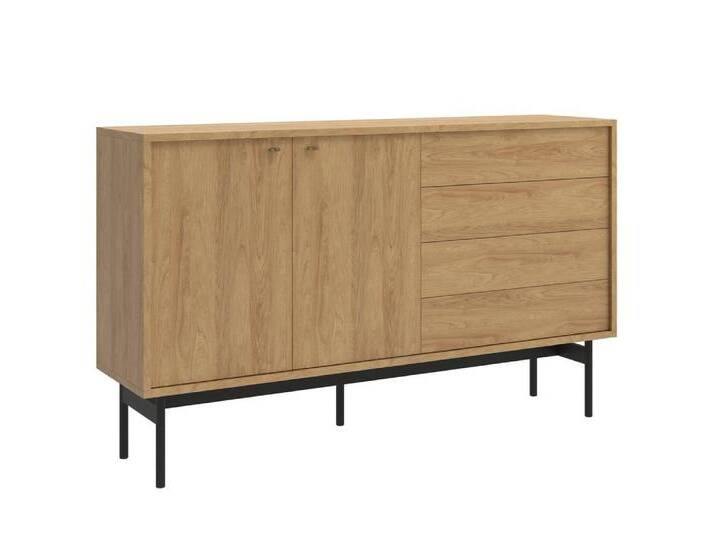 NADUVI Collection Kommode Oscar breit Natur Spanplatte 154x93x38 cm NADUVI von naduvi