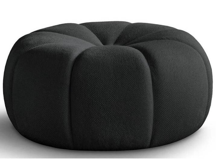 NADUVI Collection Pouf Plüsch Schwarz Polyester 78x36x78 cm NADUVI NADUVI Collection Pouf Plüsch Schwarz Polyester 78x36x78 cm NADUVI von naduvi