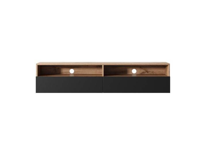 Selsey Design TV-Schrank Mathias Schwarz MDF 140x30x31 cm NADUVI von naduvi