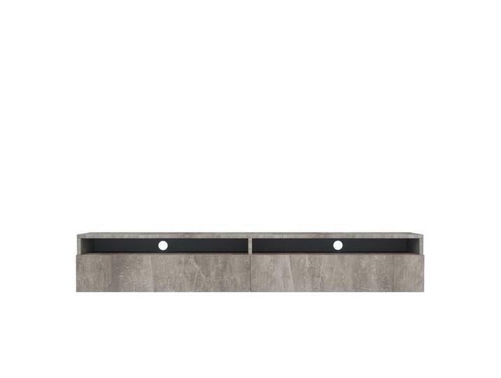 Selsey Design TV-Schrank Mathias mit Beleuchtung Grau Klemmplatte 180x30x31 cm NADUVI von naduvi