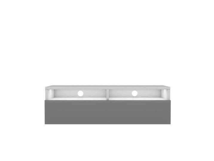 Selsey Design TV-Schrank Mathias mit Beleuchtung Weiß MDF 100x30x31 cm NADUVI von naduvi