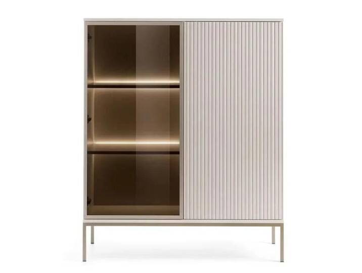 NADUVI Collection Vitrine Gisela Beige aus MDF 104x126x39 cm NADUVI NADUVI Collection Vitrine Gisela Beige aus MDF 104x126x39 cm NADUVI von naduvi