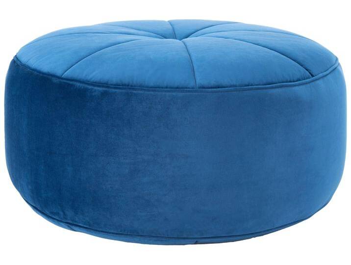 Safavieh Pouf Amais Samt Blau Samt 74x74x42 cm NADUVI Safavieh Pouf Amais Samt Blau Samt 74x74x42 cm NADUVI von naduvi