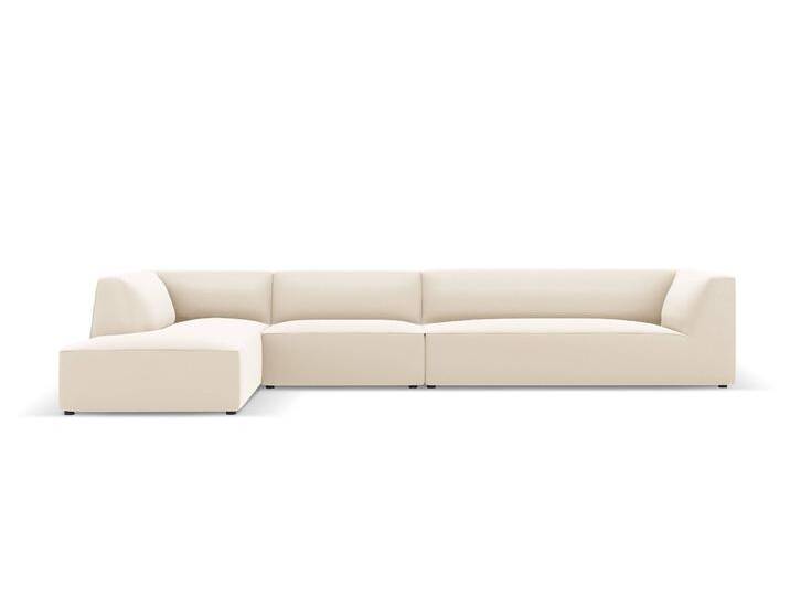Windsor & Co 5-Sitzer-Ecksofa Sao links Kunstleder Beige Kunstleder 366x69x180 cm NADUVI von naduvi
