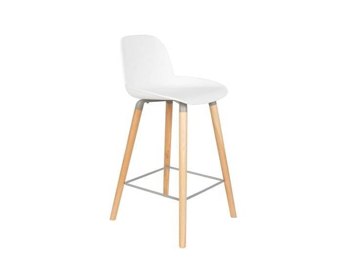 Zuiver 2er-Set Barhocker Albert Kuip Weiß Metall 47x89x45 cm NADUVI von naduvi