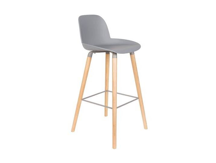 Zuiver 2er-Set Barhocker Albert Kuip grau Metall 47x98x47 cm NADUVI von naduvi