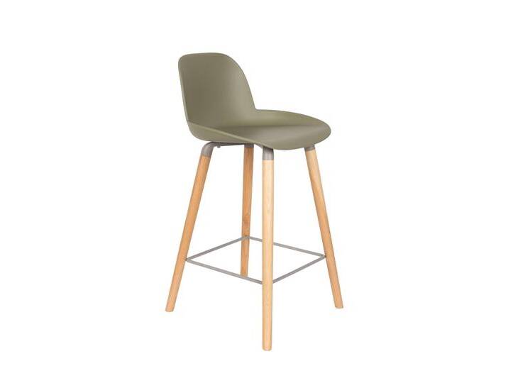 Zuiver 2er-Set Barhocker Albert Kuip grün Metall 47x89x45 cm NADUVI von naduvi