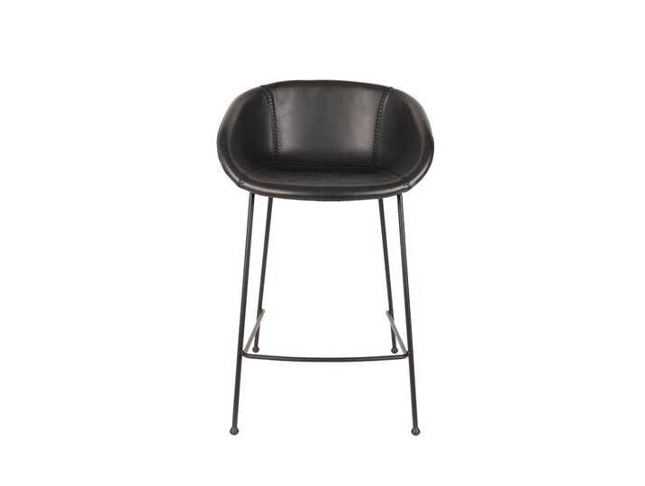 Zuiver 2er-Set Barhocker Feston Schwarz Plastik 53x88x54 cm NADUVI von naduvi