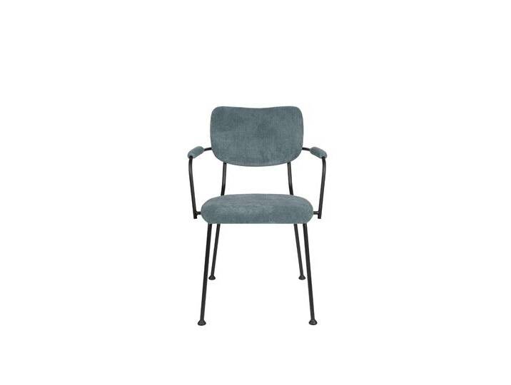 Zuiver 2er-Set Esszimmerstühle Benson mit Armlehnen grau Polyester 56x81x55 cm NADUVI Zuiver 2er-Set Esszimmerstühle Benson mit Armlehnen grau Polyester 56x81x55 cm NADUVI von naduvi
