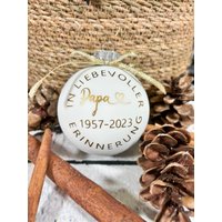 Christbaumkugel | Mama Papa Oma Opa Andenken Erinnerung Verstorbene Weihnachtskugel 8 cm Personalisiert Christbaumkugel | Mama Papa Oma Opa Andenken Erinnerung Verstorbene Weihnachtskugel 8 cm Personalisiert von naehdesigns