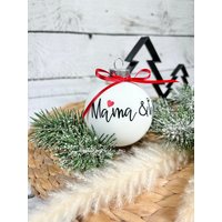 Christbaumkugel | Oma Und Opa Mama Papa Weihnachtskugel 8 cm Personalisiert von naehdesigns