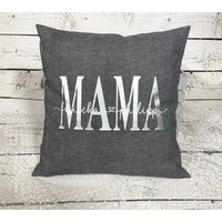 Kissen Geschenk Mama Personalisiert Mit Namen Kinder 40 X cm von naehdesigns