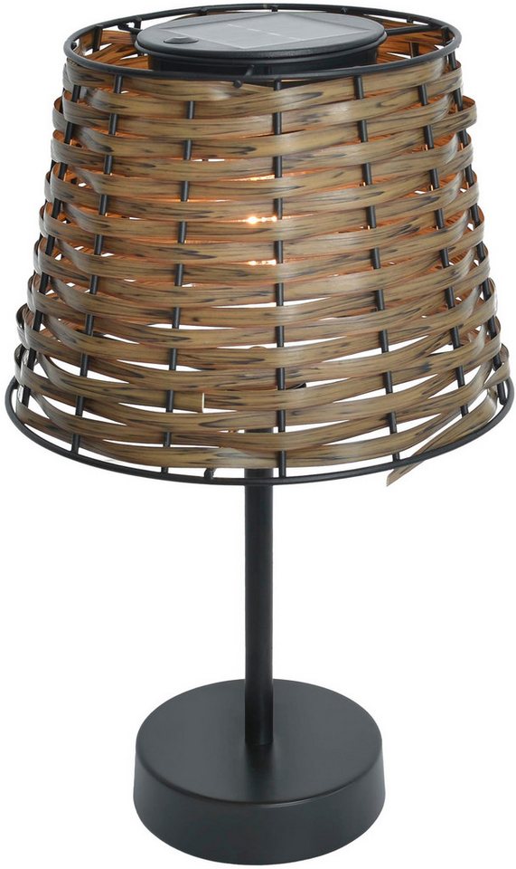 näve Außen-Tischleuchte Solar-Tisch-Leuchte Rattan braun "RADA", LED fest integriert, Warmweiß, Inkl. Dämmerungssensor näve Außen-Tischleuchte Solar-Tisch-Leuchte Rattan braun "RADA", LED fest integriert, Warmweiß, Inkl. Dämmerungssensor von näve