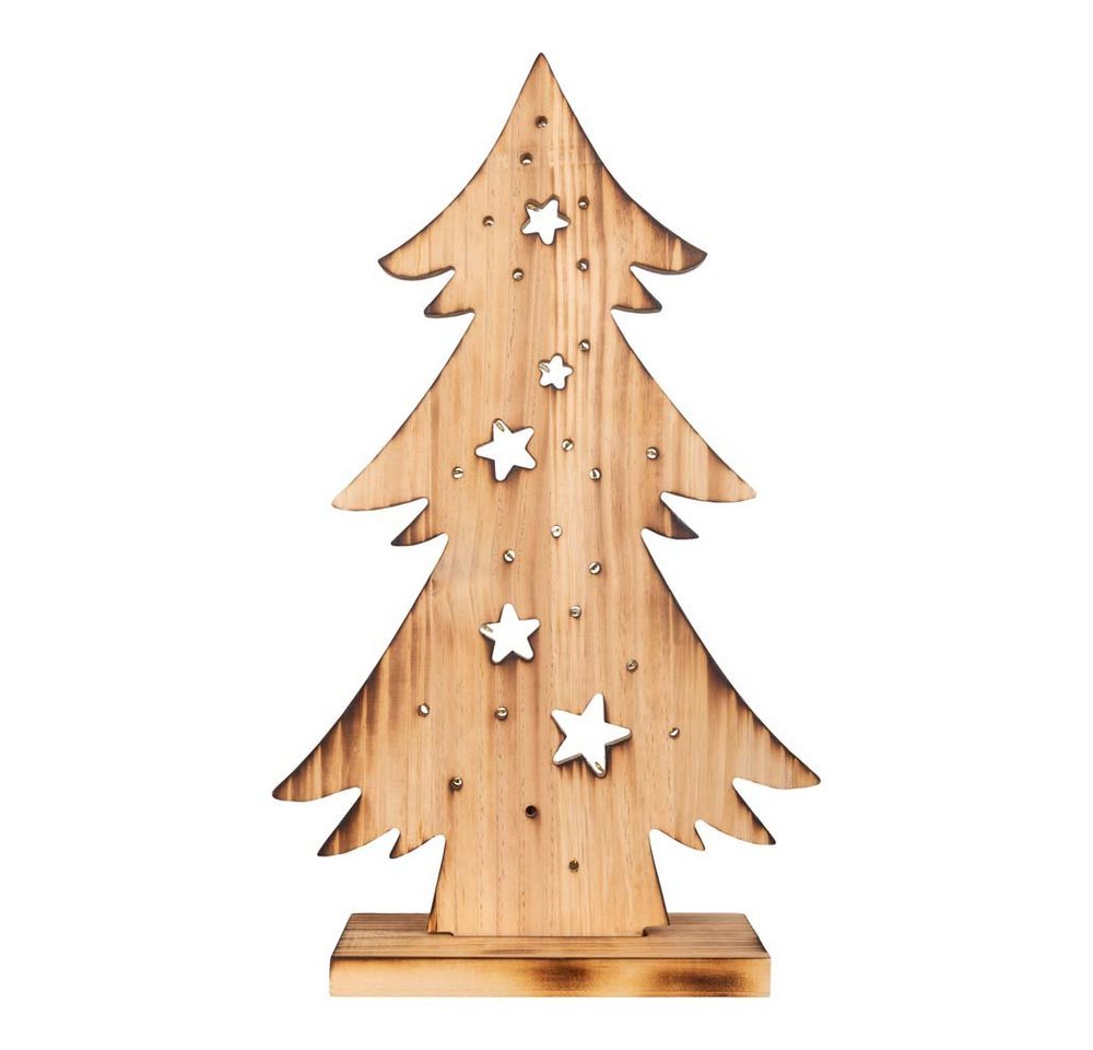 näve Dekolicht, Weihnachtsbaum LED Deko XMAS Holz Kiefer Innen- und Außen IP44 H 47,5 von näve