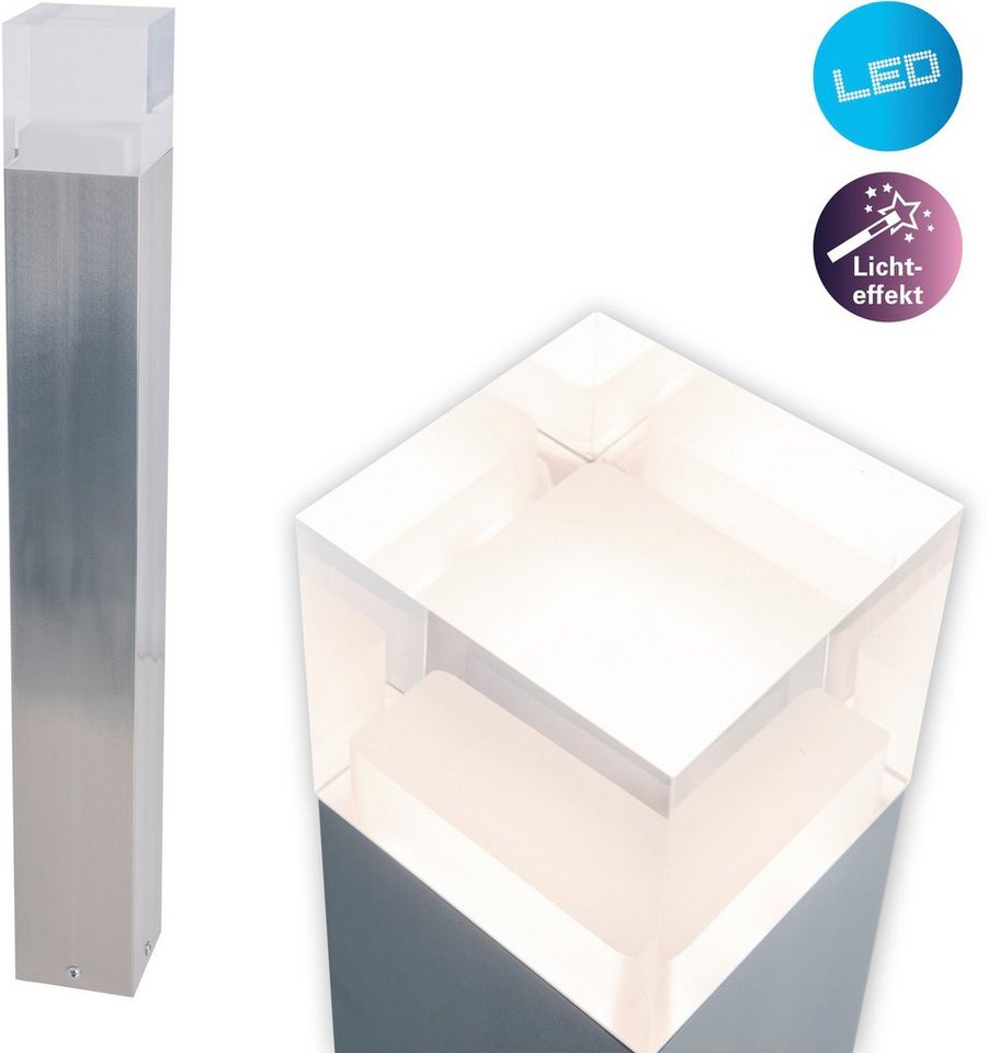näve LED Außen-Stehlampe Leah, Warmweiß, Edelstahl/Kunststoff in metall blank/opal incl. 15x LED warmweiß IP44 näve LED Außen-Stehlampe Leah, Warmweiß, Edelstahl/Kunststoff in metall blank/opal incl. 15x LED warmweiß IP44 von näve