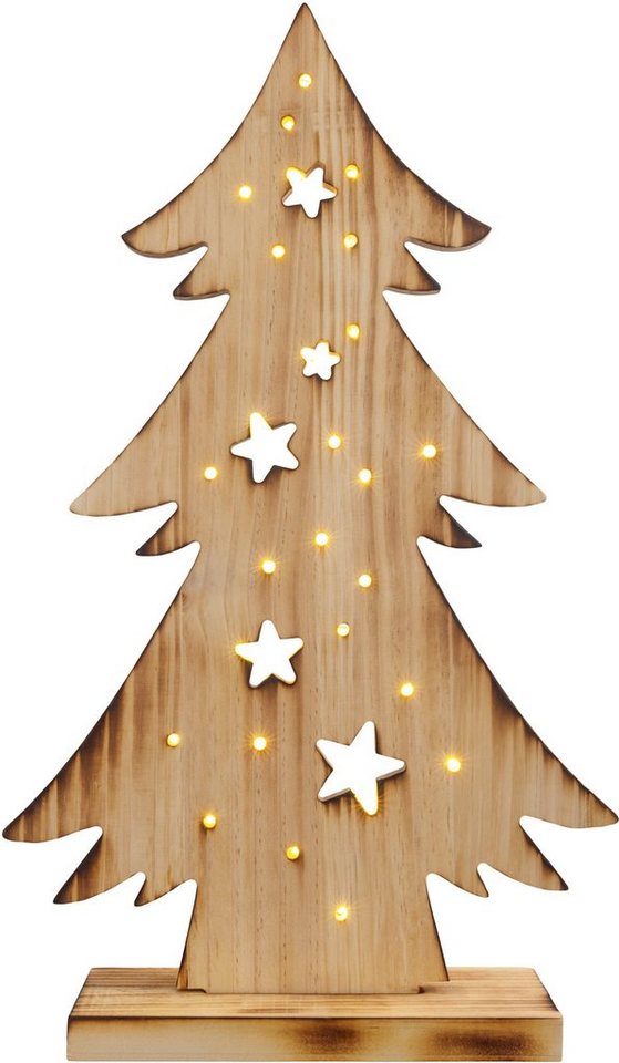 näve LED Baum Tannenbaum, Weihnachtsdeko aus Holz, Timerfunktion, LED fest integriert, Warmweiß, Holz-Stehleuchte, Höhe ca. 47,5 cm, Batteriebetrieben näve LED Baum Tannenbaum, Weihnachtsdeko aus Holz, Timerfunktion, LED fest integriert, Warmweiß, Holz-Stehleuchte, Höhe ca. 47,5 cm, Batteriebetrieben von näve
