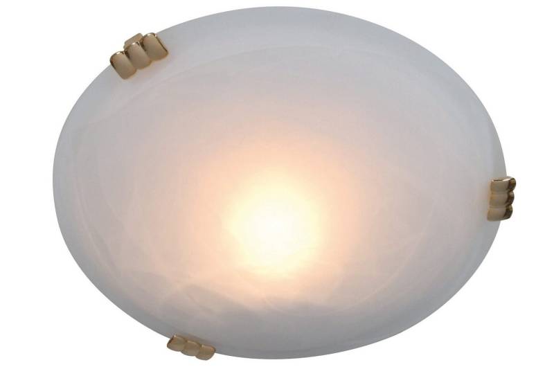 näve LED Deckenleuchte, LED wechselbar, LED Deckenleuchte, 1x E27 max. 40 Watt, messing/weiß-satiniert näve LED Deckenleuchte, LED wechselbar, LED Deckenleuchte, 1x E27 max. 40 Watt, messing/weiß-satiniert von näve