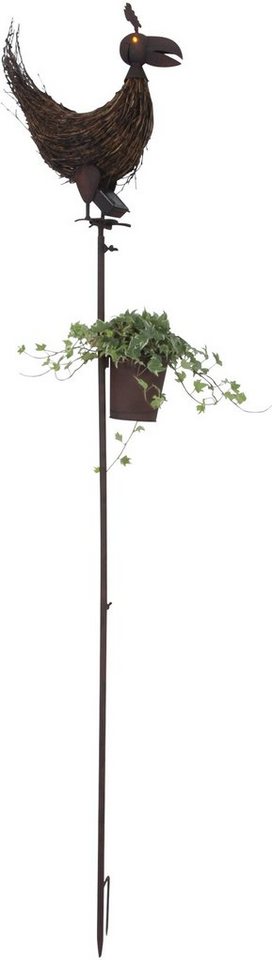 näve LED Gartenleuchte Huhn, LED fest integriert, Extra-Warmweiß, mit Deko von näve