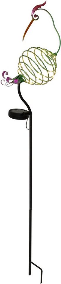 näve LED Gartenleuchte Kranich, LED fest integriert, Warmweiß, LED Deko-Figur>>Kranich<<,incl. 25x LED´s / á 0,06W von näve